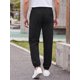 thumbnail image 3 of INSPIRE CHIC Pantalones Jogger de Hombre Casuales con Textura y Cintura con Cordón M Negro, 3 of 5