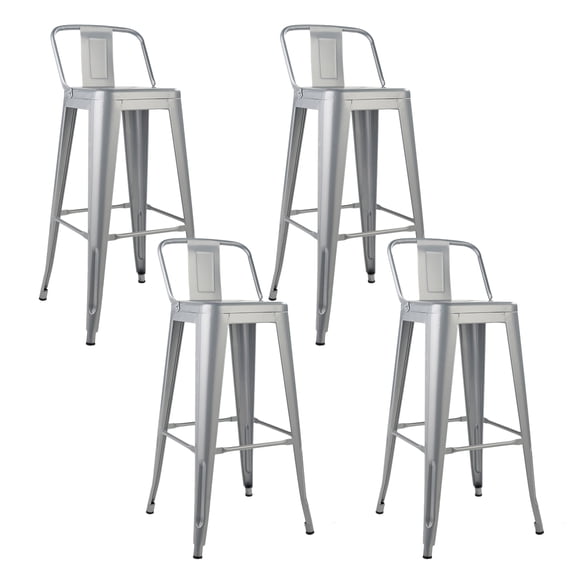 Pack 4 Piso Taburete Tolix con Respaldo