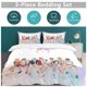 thumbnail image 5 of Kpop BTS Bedding Sets 3 Pieces Warm Soft Duvet Cover Set for Fans Kids Teens Girls Room Decor Lightweight Breathable, 5 of 5