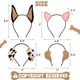 thumbnail image 3 of CiyvoLyeen 15 diademas de orejas de cachorro para fiesta, 3 of 6