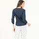 thumbnail image 3 of Pijama de Mujer Clara Manga Larga Azul, 3 of 4