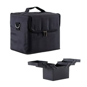 Acqui - Maleta Profesional Portátil De Maquillaje 27X21 Cm Negra