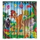 thumbnail image 1 of Cortina de ducha Bambi con ganchos (167 x 183 cm), 1 of 3