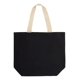 thumbnail image 1 of Bolso Tote De Canvas Sustentable Con Asas Largas Negro, 1 of 8