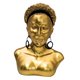 thumbnail image 1 of Estatua De Mujer Africana, Obra De Arte, Figura De Busto De Señora, Adorno Estético Exquisito, Pelo Corto Dorado, 1 of 3