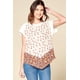 thumbnail image 1 of Camiseta Ccwholesalesclothings Holgada Estampada Con Borde Floral Ditsy Blanco Roto, 1 of 5