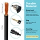 thumbnail image 3 of Cable de sincronización Flash PC Foto&Tech de 3,5 mm a macho de 35 cm, cable enrollado, 3 of 5