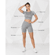 thumbnail image 2 of Conjunto Deportivo Mujer Short Push Up y Top Manga Corta, 2 of 5