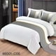 thumbnail image 2 of Pieceras para cama decorativa 60x200 cm + 2 fundas 45x45 diseño 7 color gris, 2 of 2