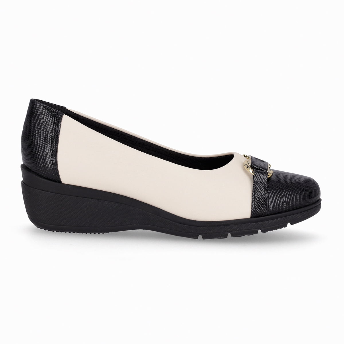 Zapato Mujer Negro/crema Beth 02 Piccadilly