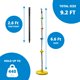 thumbnail image 4 of Asiento de disco individual Tree Swing Jungle Gym Kingdom para niños, amarillo, 4 of 6