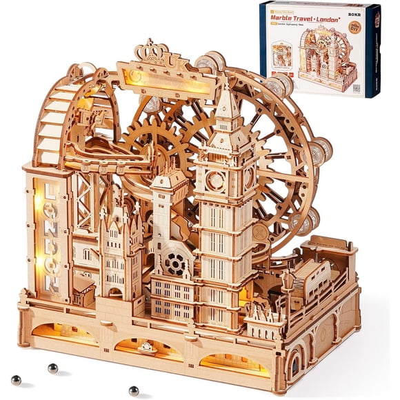 Puzzle 3D Madera ROKR Marble Travel Londres 431 Piezas