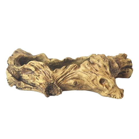 Magideal - Maceta Artificial De Madera Flotante, Maceta De Resina Para Flores, Decoración Bonsái Retro Creativa, Maceta Estilo Madera Flotante Para El Hogar , Estilo D