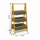 thumbnail image 3 of Estante Organizador Plegable 3 Niveles | Cestas de Tela Gris, 3 of 6