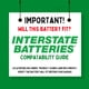 thumbnail image 2 of Batería Interstate Batteries 12V 8Ah SLA1075 recargable, 2 of 6