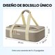 thumbnail image 5 of Tourit Bolsa Térmica Comida 23x33cm Impermeable Camel, 5 of 9
