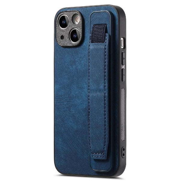 Funda Protectora con Correa para iPhone 14 Plus Resistente a Golpes Azul