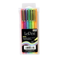 Set De Bolígrafos Marvy Uchida 4300-6F Le Neon 6 Piezas