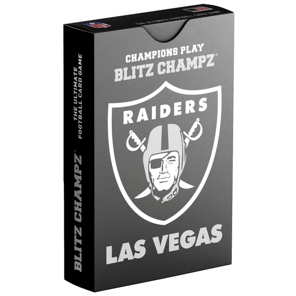Juego de cartas Blitz Champz Las Vegas Raiders NFL para niños mayores de 7 años