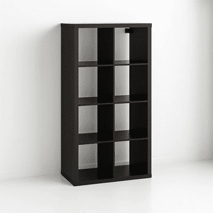 Klik Muebles - Estante Modular Zyno Con 8 Compartimentos - Negro