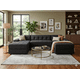 thumbnail image 1 of SOFA U SECCIONAL NEGRO LINO, 1 of 3