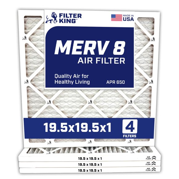 Filtro de aire Filter King MERV 8 49,5 x 49,5 x 2 cm, paquete de 4