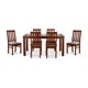 thumbnail image 4 of Comedor Ñuble Vidrio Con 6 Sillas Caramelo - Chocolate, 4 of 14