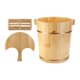 thumbnail image 4 of Ba?era Para Lavabo, Ba?o De Pies Para El Hogar, Barril Hecho A Mano, Cubo Grueso Para Pies Con Cuentas, Estilo B, 4 of 5