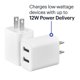 thumbnail image 3 of Cargador de pared Best Buy essentials 12 W con doble USB, paquete de 2, 3 of 3