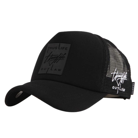 Gorra Trucker Flipper Thuglife con Parche de Goma Malla L~XL 59-61 cm