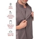 thumbnail image 3 of Chaqueta de chef Chef Works Hartford para hombre, gris grafito, 4XL, 3 of 5