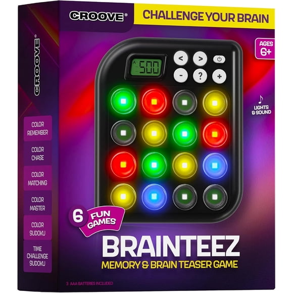 Juego Memoria Croove Brainteez 6en1 Electrónico Niños 6