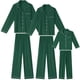 thumbnail image 4 of INSPIRE CHIC Conjunto de pijama familiar de Navidad a juego con botones y mangas largas con pantalones XS Verde [Mujeres], 4 of 5