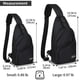 thumbnail image 2 of AMJ Crossbody Sling Bag Men Women, Casual Shoulder Backpack, Talle L, 2 of 3