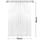 thumbnail image 3 of Cortina de ducha Barossa Design extralarga, 180 x 210 cm, transparente, 3 of 8