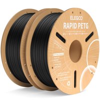 Filamento Para Impresora 3D Elegoo Rapid Petg De 1,75 Mm, Negro, 2 Kg