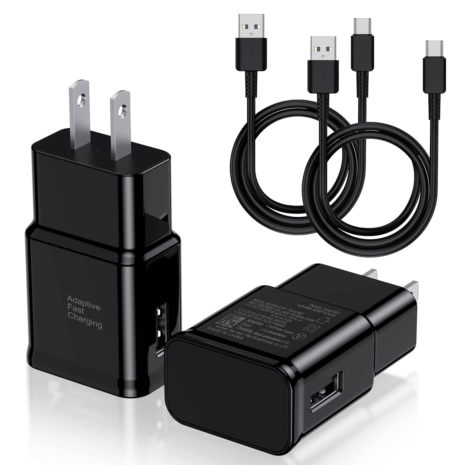 Cndons - Cargador Tipo C De Carga Rápida, Paquete De 2 Cargadores De Pared Usb C Para Teléfono Android