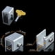thumbnail image 4 of 8 juegos de pestillos de seguridad para ventanas corredizas, cerraduras de seguridad para marcos de puertas de aleación de aluminio, con llaves, 4 of 8