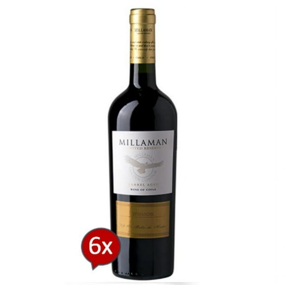 6 Vinos Millaman Limited Reserve Carmenere, 750 cc