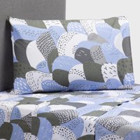 Zahr - Sabana Zarina 1 P Estampada Circulos Celeste