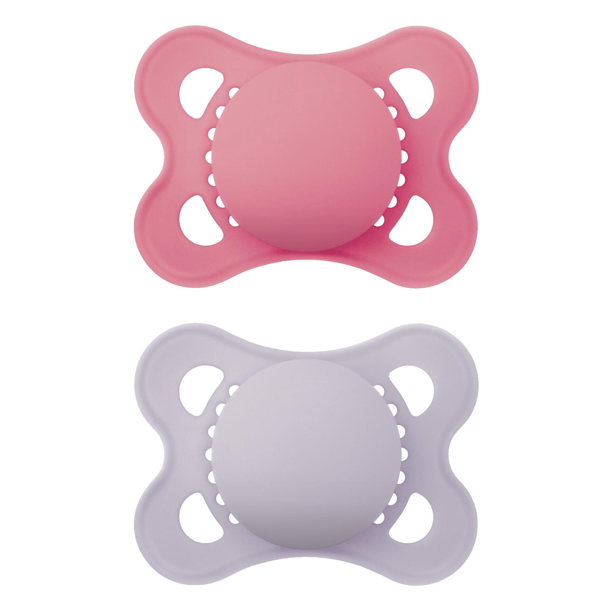 Chupete Mam Original Matte Para Niñas De 0 A 6 Meses, Paquete De 2 Con Funda