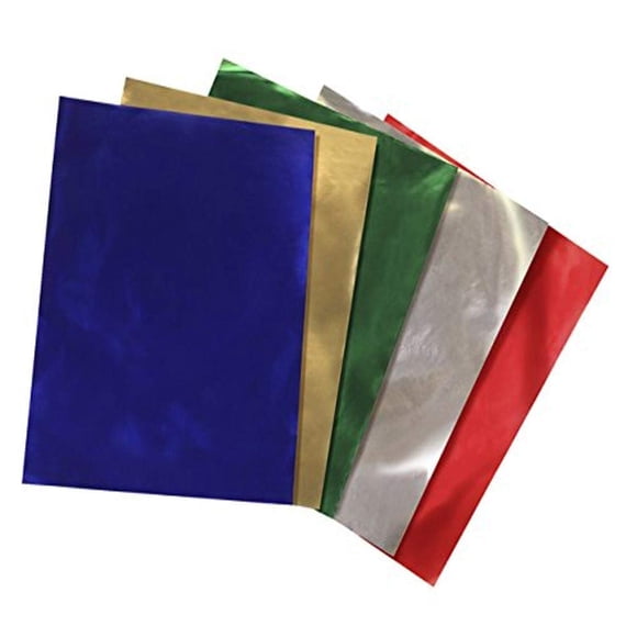 Papel de aluminio Hygloss Products 16125 metálico, 50 x 65 cm, 12 hojas