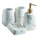 thumbnail image 2 of Juego De Accesorios De Ba?o CERAMIC Loción Dispensador Vaso Vaso Blanco 4Pcs, 2 of 5