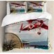 thumbnail image 1 of Indie Duvet Cover Set Group of Funky Monsters Society Different Expressions Abstract Groovy Doodle Style Decorative 3 Piece Bedding Set, 1 of 5