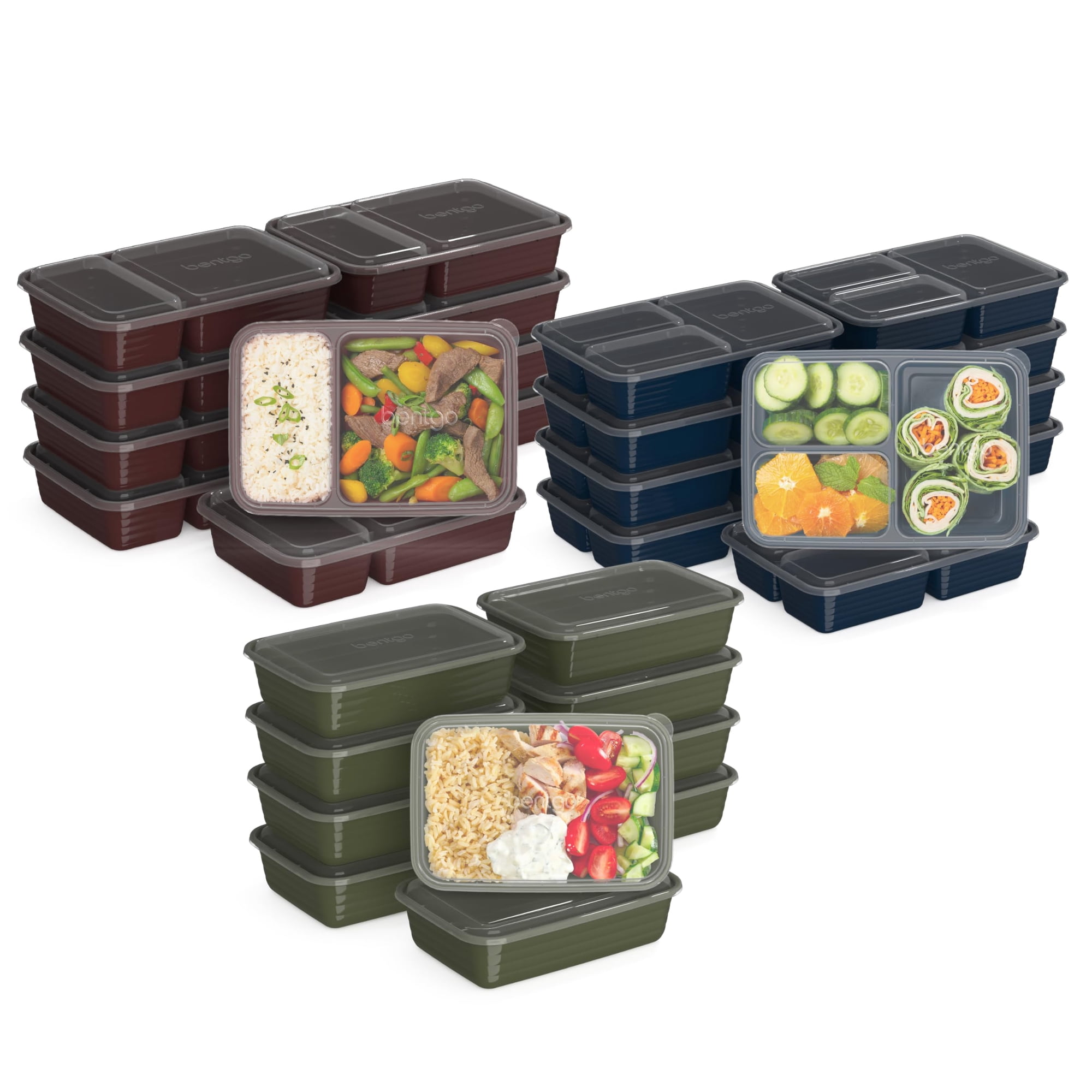 Kit De Preparación De Comidas Bentgo Prep, Recipientes Reutilizables Para Alimentos, 60 Piezas