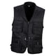 thumbnail image 3 of Chaleco Utilitario Para Hombre Con Múltiples Bolsillos Y Cremallera Para Caza, Pesca, Viajes, Exteriores, Negro, XL, 3 of 5