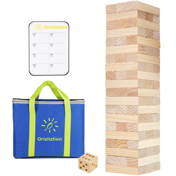 Juego de Torre Apilable Orizliztion 60 piezas 150 cm de madera