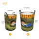 thumbnail image 5 of Yukee Cesta de lavandería de gran capacidad redonda con asa, bolsa para ropa sucia plegable, almacenamiento para dormitorio, baño y lavadero 44x35 cm, 5 of 6