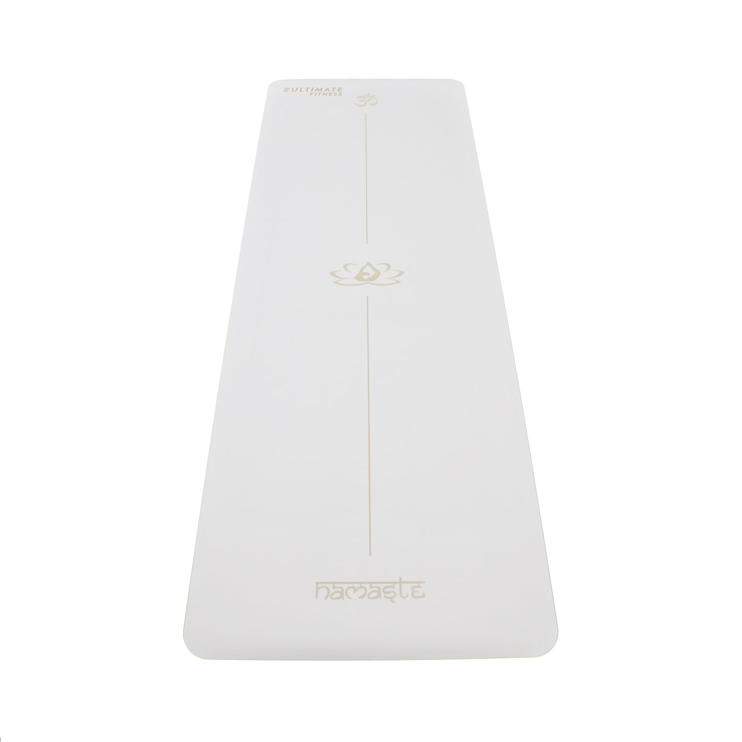 Ultimate Fitness - Mat De Yoga Premium Pu Natural Rubber 5 Mm Blanco