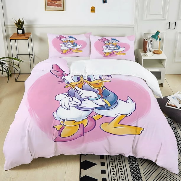 Donald Duck comforter set cartoon duvet cover cute printing home breathable children's bedding custom various sizes set Bed Sheets